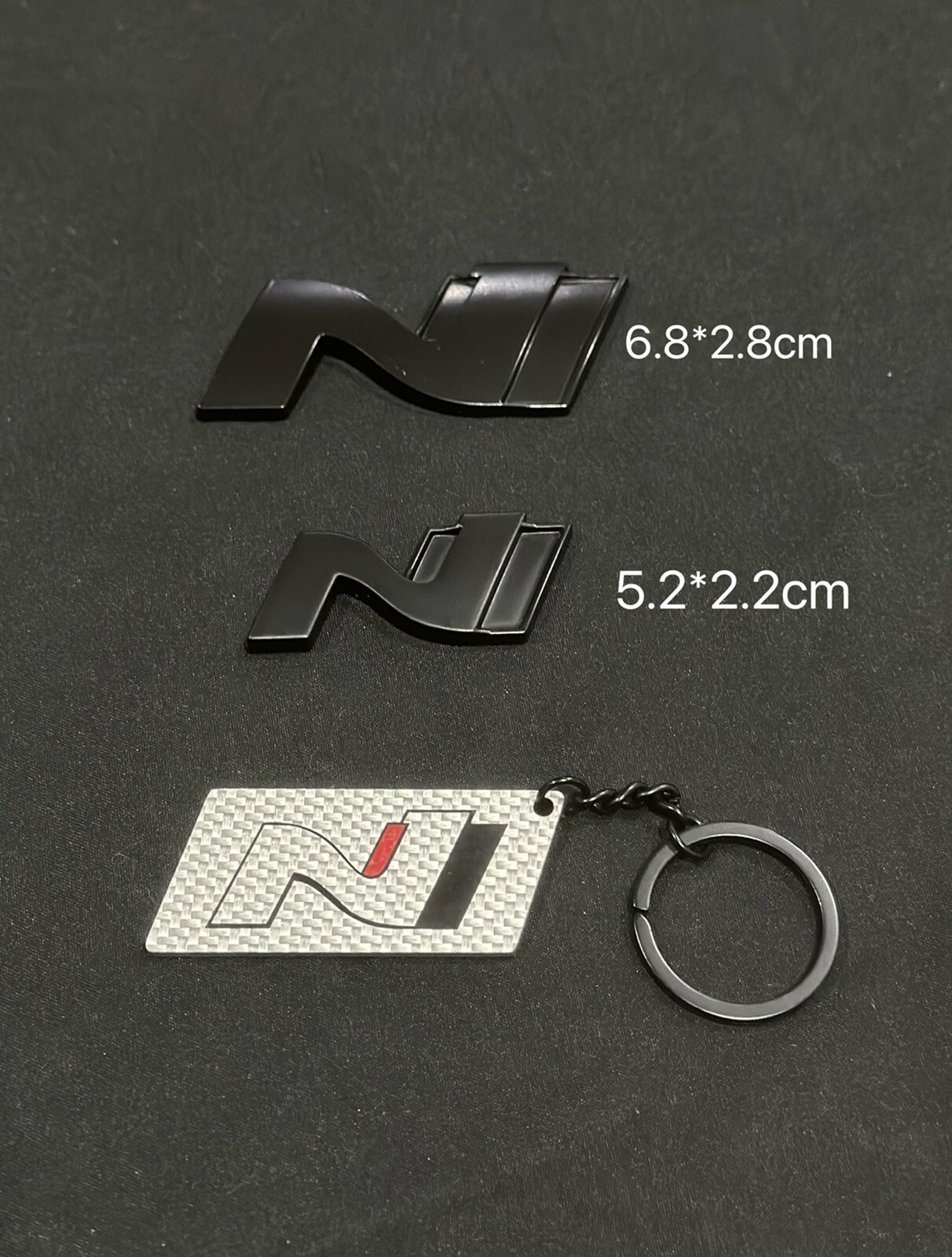 Black Hyundai N line N Edition N logo Trunk Emblem badge i30N i20N ...