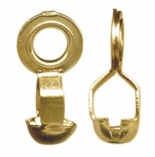 20 Gold Brass Ball Chain Connectors For Use with 1.8-3.2mm Ball Chain