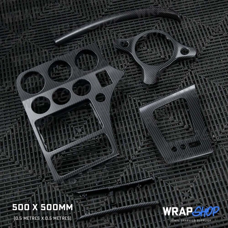 3M MATTE/SATIN CARBON FIBRE Wrapping Vinyl (500 x 500mm) - Image 4 of 4