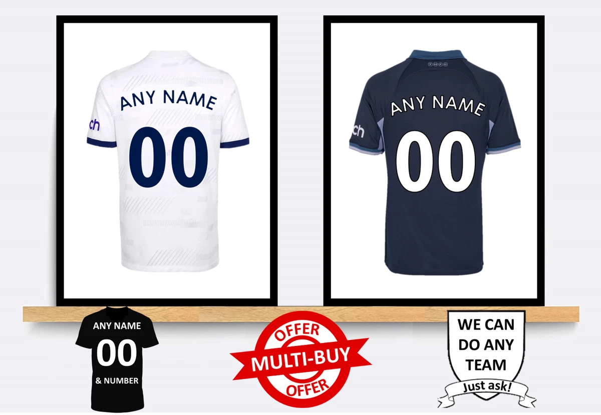 Spurs clearance shirt personalised