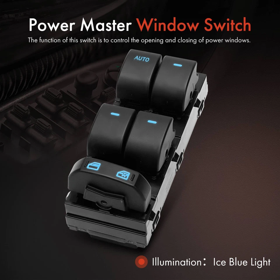 Interruptor de ventana lateral izquierda del conductor delantero para Ford Flex 2009-2019 Taurus 2010-2012 Foto 3 de 4