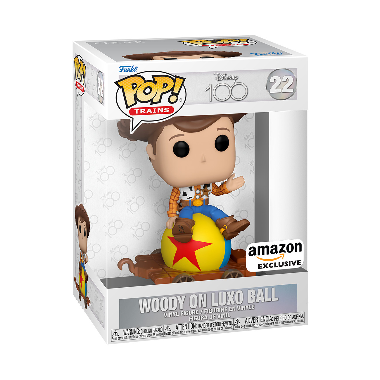 Funko Pop! Trains: Pixar - Woody on Luxo Ball - Amazon (Exclusive