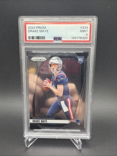 2024 Prizm Drake Maye RC Rookie #329 Patriots PSA 9
