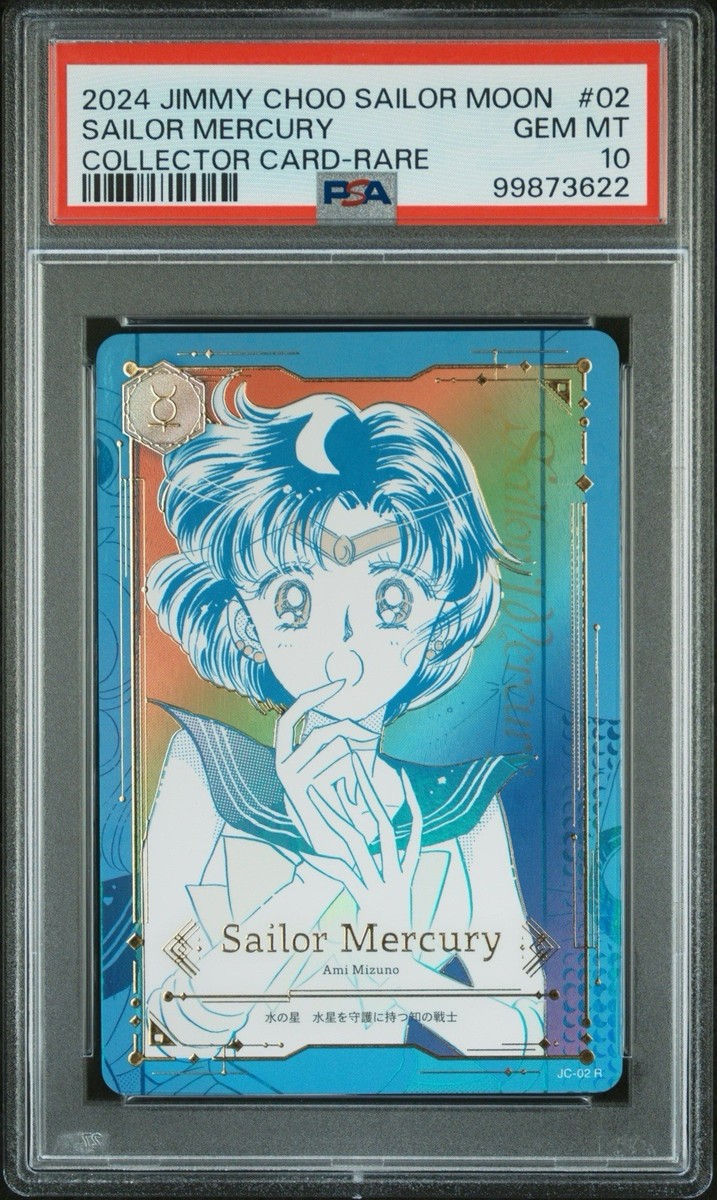 PSA 10 GEM MINT Sailor Moon Jimmy Choo Card Mercury JC-02R