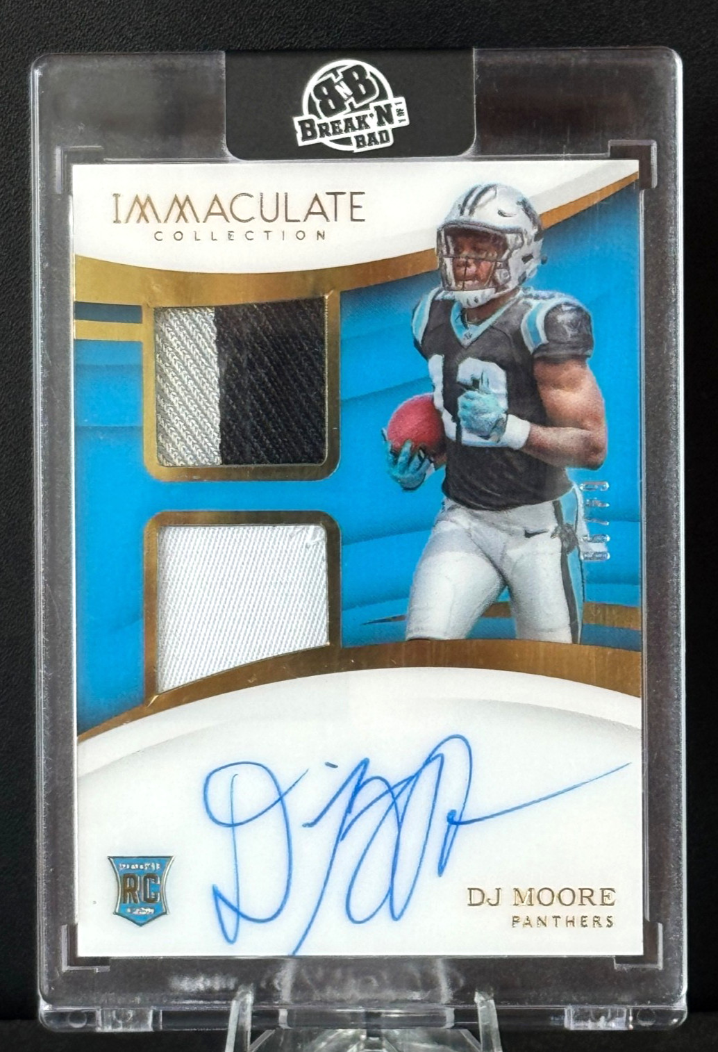 DJ Moore Panini Immaculate Collection Immaculate Signature Patches #ISDM Base