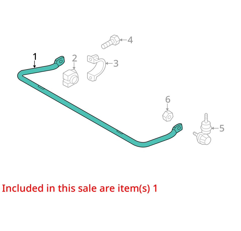 Barra estabilizadora trasera Mazda 2012 5 tracción delantera OEM 107 k millas - LKQ401103560 Foto 4 de 4