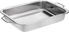 Stainless Steel Roasting Pan with Raised Bottom 40cm Extra-Large, New