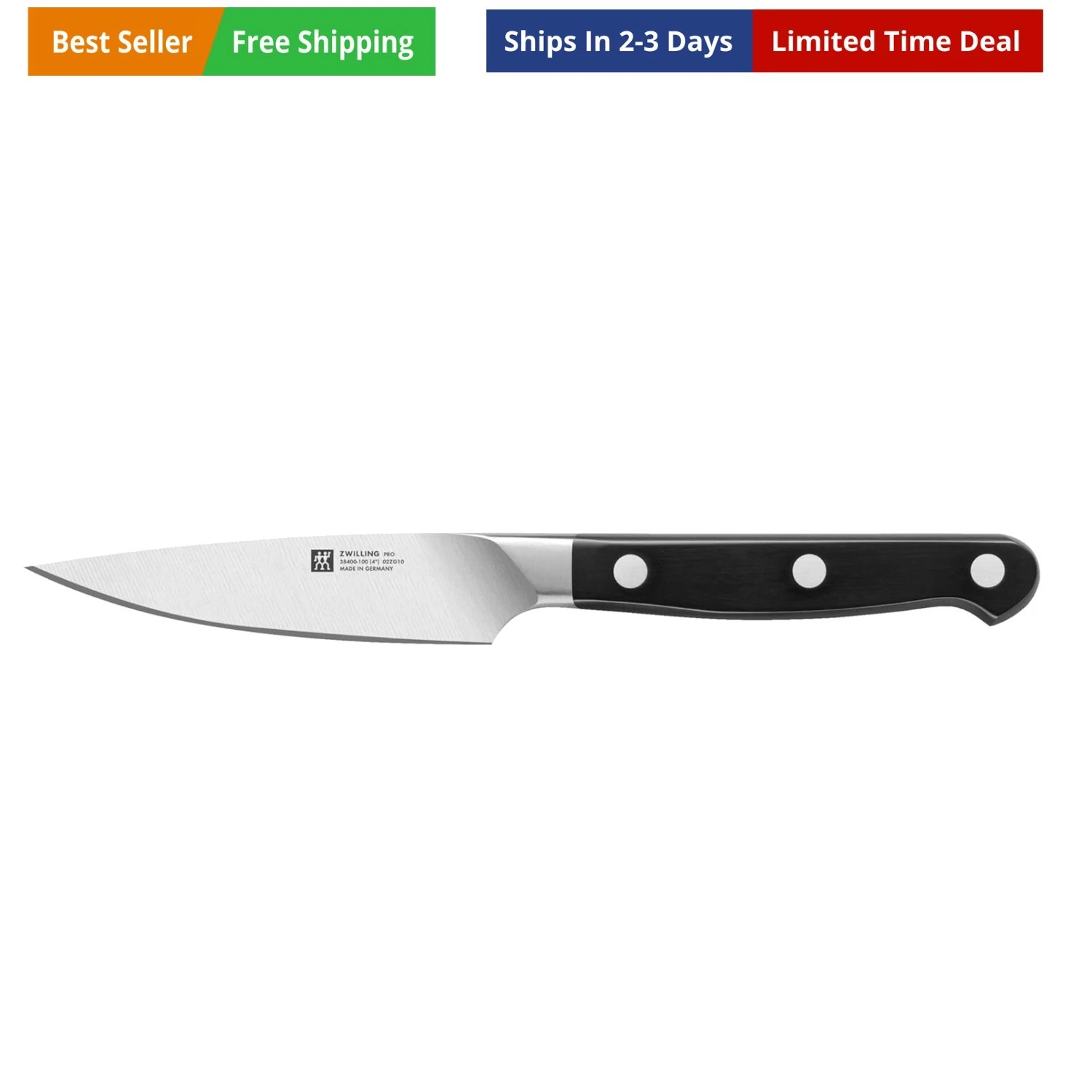 Pro Paring knife, Silver/Black
Opens in a new window or tab