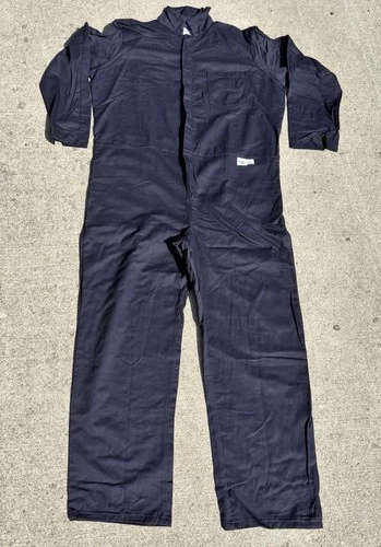 National Safety Apparel Coveralls Mens XL Blue ArcGuard UltraSoft Arc Flash NWT - product listing photo