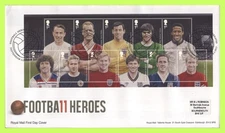 G.B. 2013 Football Heroes m/s on Royal Mail First Day Cover, Tottenham