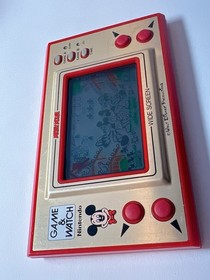 NINTENDO GAME AND & WATCH Mickey Mouse 1981 Wide Screen From Japan Very Rare