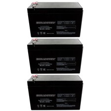 Three 12V 7AH 12 Volt 7Ah UB1270 APC RBC17 LS700 SLA Scooter Battery