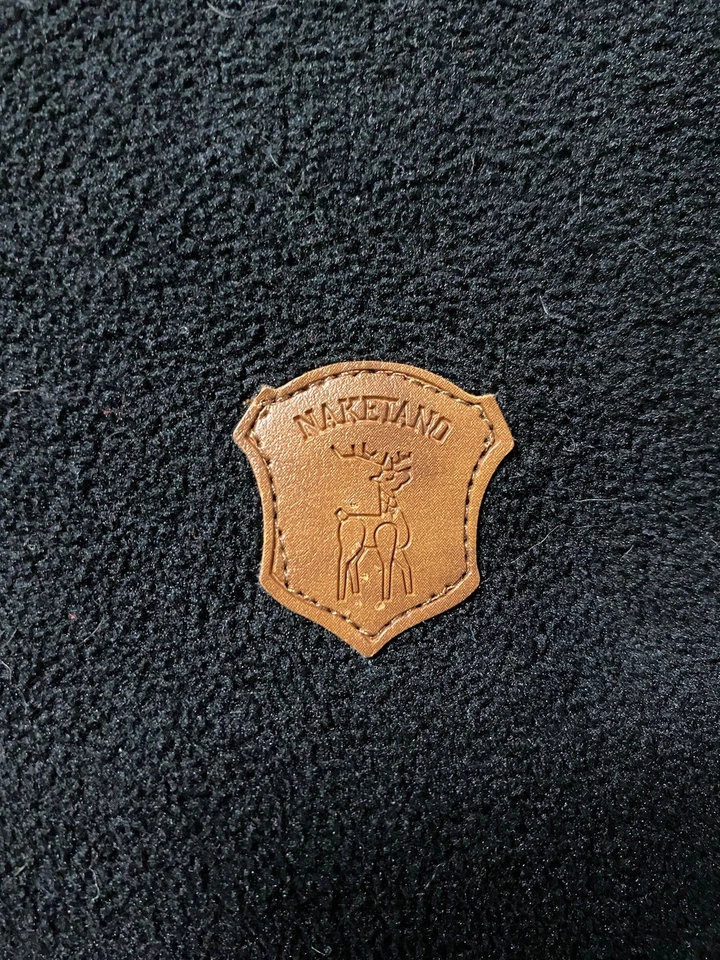 Naketano Brave New-World Hoodie Sweatshirt Womens Large Black Fleece Pullover - Image 4 of 4