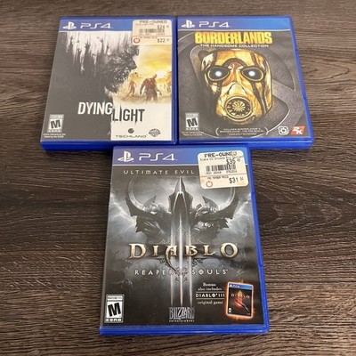 Bundle of 3 , Borderlands,Dying Light and Diablo 3: Ultimate Evil Edition (PS4)