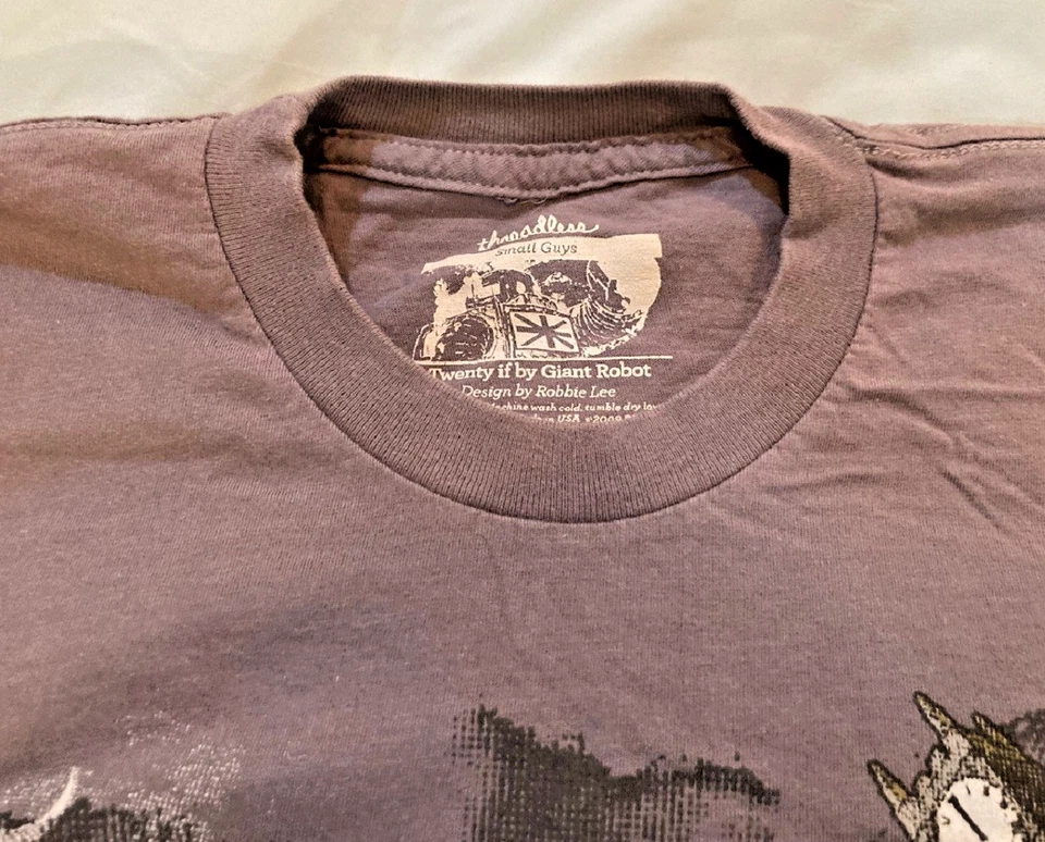Threadless Graphic T Shirt -Twenty if by Giant Robot by Robbie Lee - Size M - Image 3 of 4