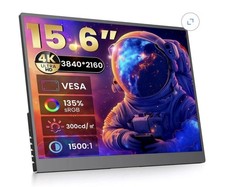 HOWENS 15.6 Inch 4K Portable Monitor 3840×2400 1500:1 350 Nits 60Hz USB-C Travel