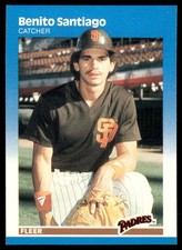 1987 Fleer Glossy Benito Santiago Rookie #429
