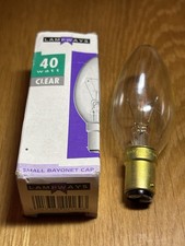 Image of LAMPWAYS 40W CLEAR INCANDESCENT CANDLE BULB - SBC B15 SMALL BAYONET CAP X 10