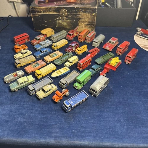 Job Lot Of Vintage Matchbox Lesney Toy Vehicles Cars etc x 40