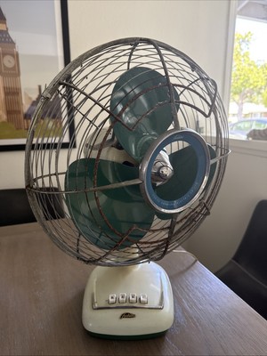 Toshiba Vintage Fan Model El-5 Rare Rusty Grill 3 Speeds Shibaura