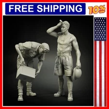 1/35 Scale Resin Figure Model  Building Kit British Rac North Africa Refuelin...