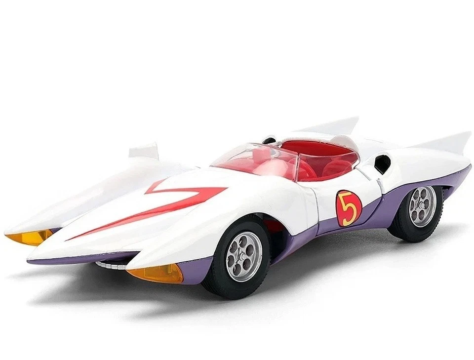 Coche modelo Speed Racer MACH 5 escala 1:32 blanco fundido a presión de Jada 35882-6D Foto 2 de 4