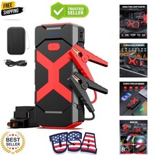 A9 Jump Starter 4000A for Car,Boat,Lawnmower 12L Gas 10L Diesel Engines Porta...