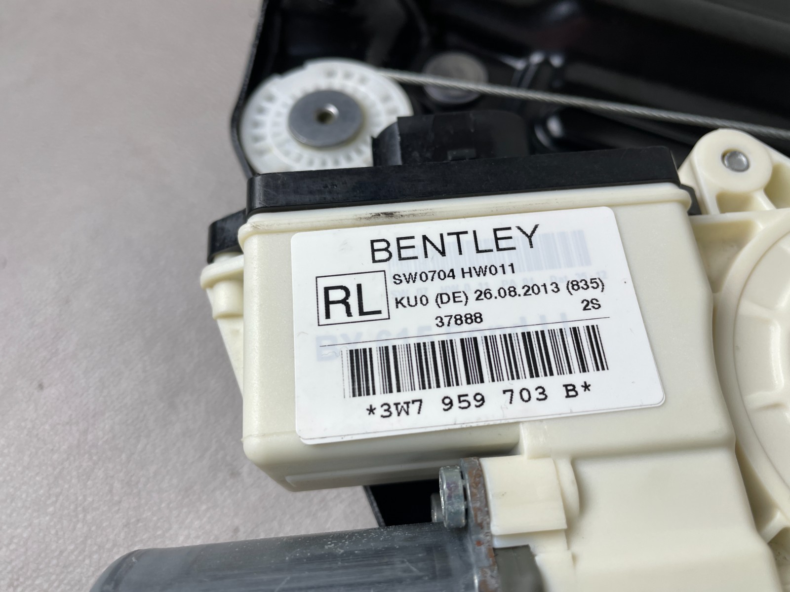 NEW! 07-11 Bentley Continental GTC Speed Rear Left Quarter Window Regulator OEM