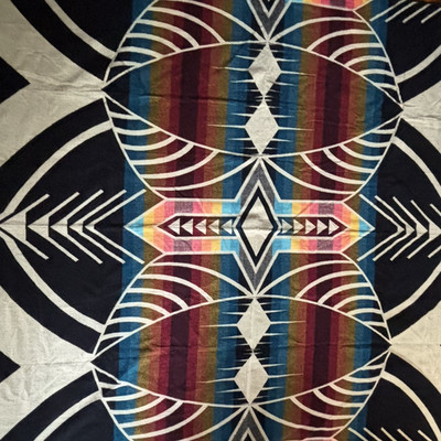 Ex Large Alpaca (80%) Blanket Indian Creations by Incas 75x88 Ecuador Reversible