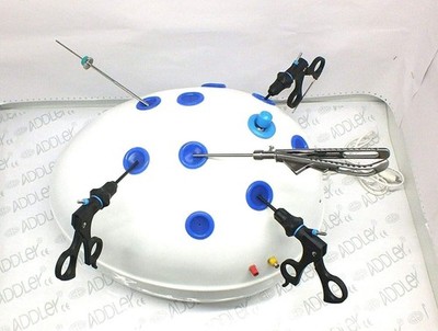 Laparoscopic Endo Trainer Virtual Training Box With 6 Inst ADDLER