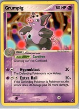 Grumpig 32/107 Non Holo Deoxys - Pokemon Card - NM
