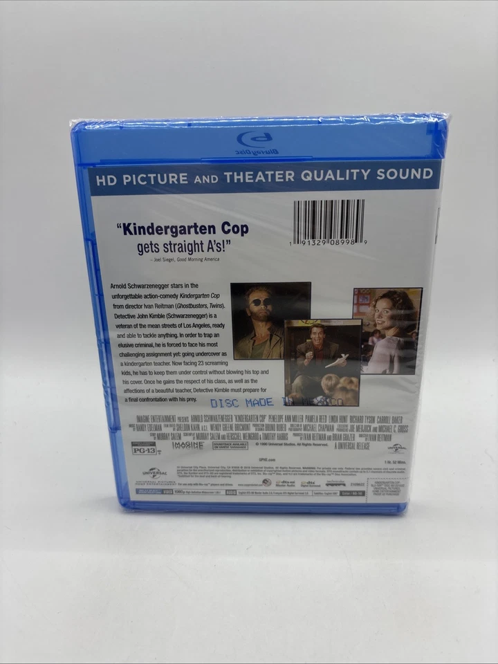 Kindergarten Cop [New Blu-ray] Arnold Schwarzenegger Factory Sealed Foto 2 de 4
