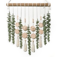 Artificial Eucalyptus Wall Decor, Rustic Farmhouse Boho Forest Greenery Wall ...