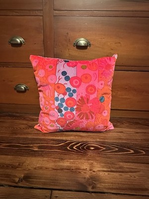 Unique Jack Lenor Larsen Primavera Pillow, Rare Larsen Print