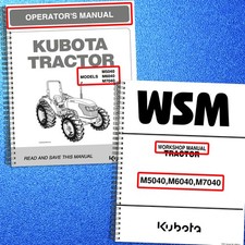 KUBOTA KUBOTA M5040 M6040 M7040 ROPS Tractor Op BUNDLE - WIRE BOUND - COVERS
