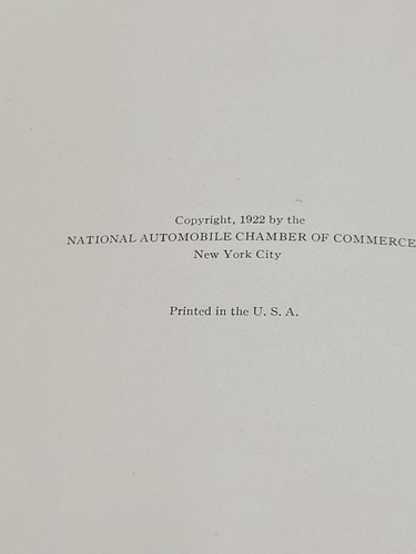 1922 Handbook of Automobiles Foreign Edition Shows American Makers Hardcover - Picture 14 of 24
