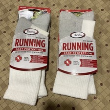 Thorlos Unisex Running Foot Protection USA Pair Crew Socks Size M 2 Packs
