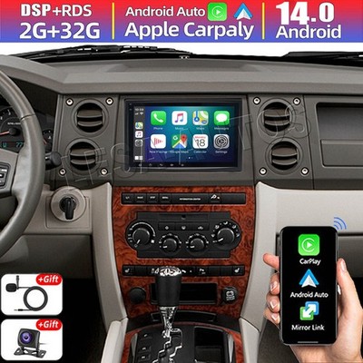 8'' Android 14 Carplay Car Stereo Radio GPS Navi BT For Jeep Commander 2006-2008