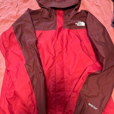 THE NORTH FACE Mountain Parka Jacket Red GORE-TEX Men's Japan Authentic Size XL