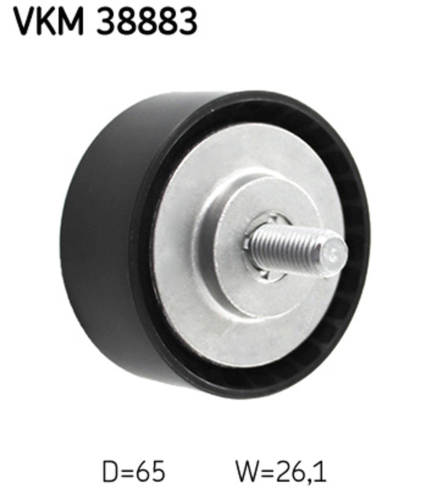 Skf Umlenk-/Führungsrolle, Keilrippenriemen Vkm 38883 Für Mercedes (Bbdc) Bmw - Bild 2
