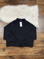 Varley Double Soft Size XL Pullover Black Betsy Sweater Ivory NWT 168