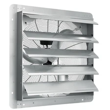 VEVOR Shutter Exhaust Fan Shop Exhaust Fan 24'' Wall Mounted Aluminum 3320 CFM