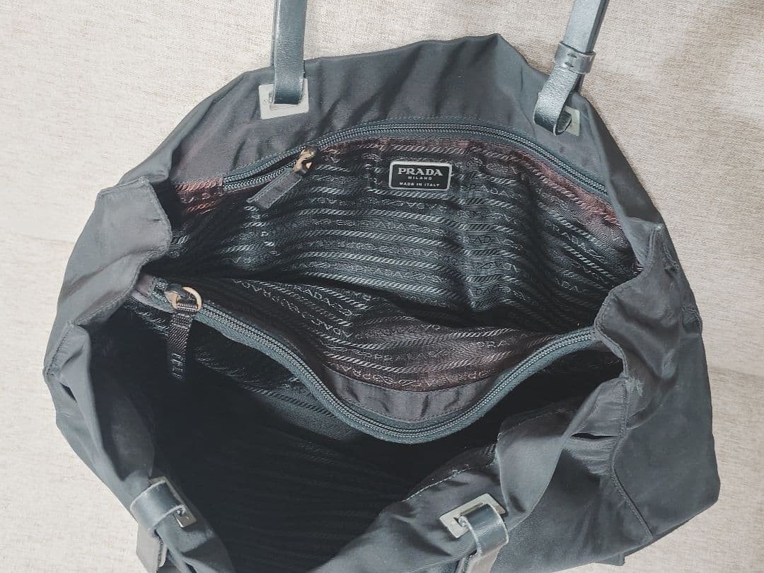 PRADA Nylon Tote Bag Black Stylish Authentic Women's Fashion Bag thumbnail 6