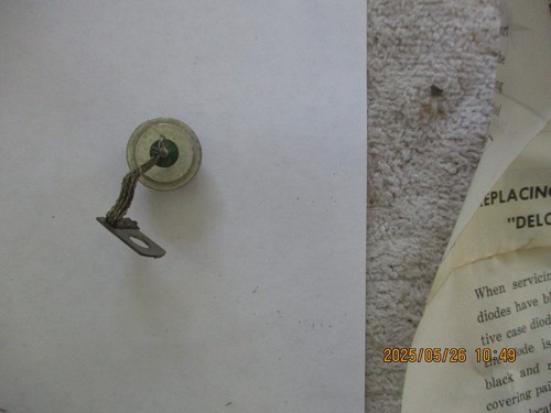 NOS 1962-1972 CHEVROLET ALTERNATOR DIODE-PART NUMBER 1959830 - Picture 4 of 9