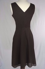 Ann Taylor Dress size 0 Sleeveless Brown 