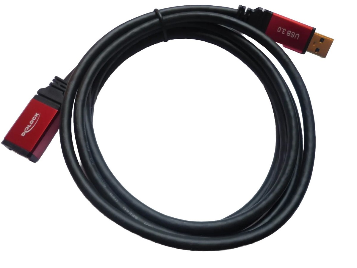 Delock USB 3.0 Verlängerungskabel – 1 M, Typ-A Stecker Auf Buchse, Mit Goldkontakten & Metallgehäuse