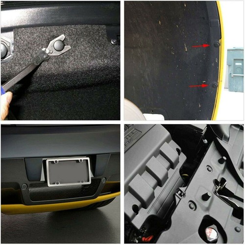 NEW Automotive Plastic Clip Black Suitable For 1984-2012 Nissan Infiniti 100 Pcs - Picture 4 of 10