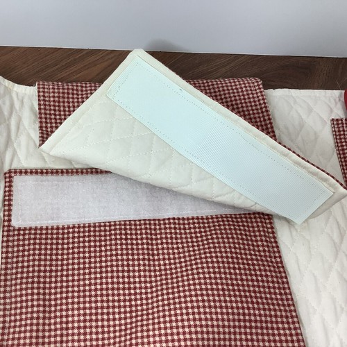 Bolso de Mano Pot Lux Rojo con 2 Herramientas para Servir + Tela de Guinga Acolchada Comidas para Comidas - Imagen 9 de 12