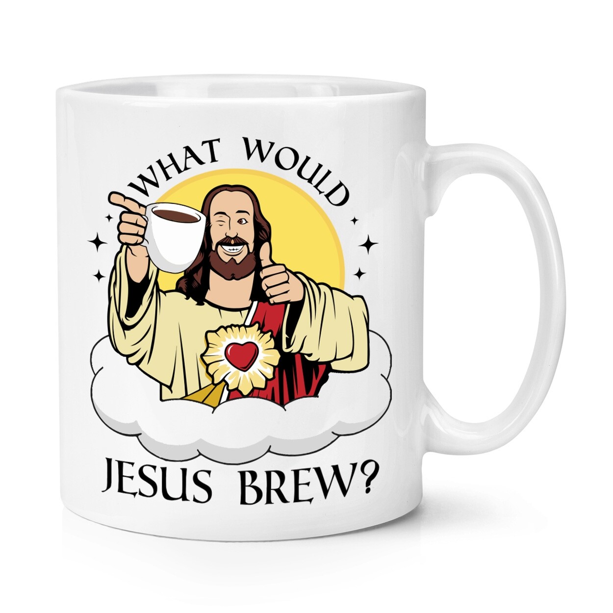 What Would Jesus Brew? 10oz Mug Cup Funny Joke Birthday Christmas Christian