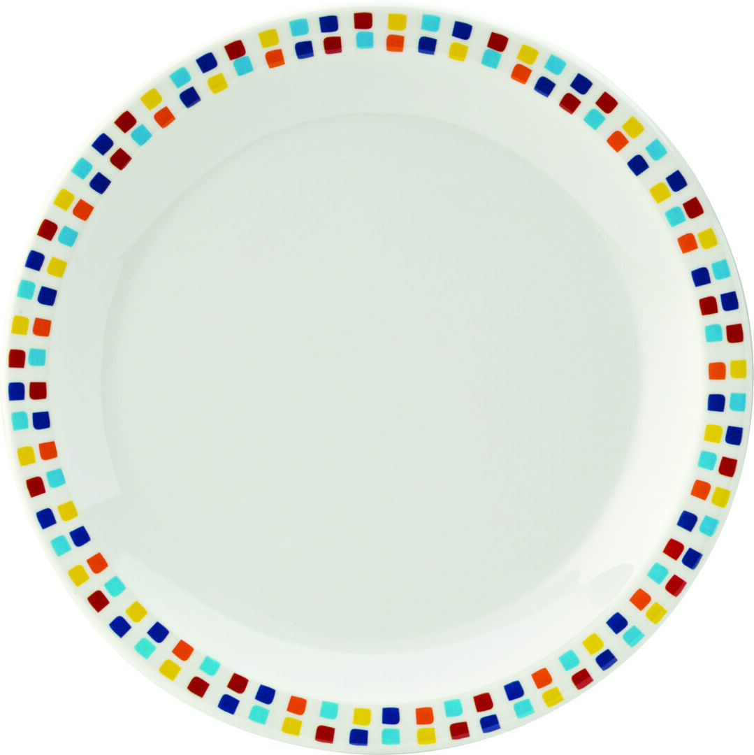 Polar White Plate Dinnerware Spanish Steps Serving 6.25'' (16Cm) Pack Of 48